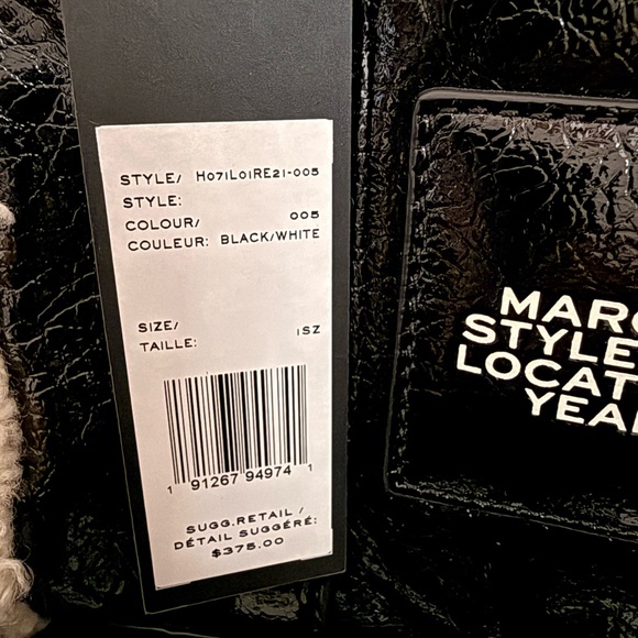 Marc Jacobs The Tote Bag Crinkle Leather with Sherpa - Picture 9 of 9